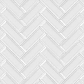 Armada Çini 7x21 cm Metro Beyaz Desenli Çini Seramik Karo