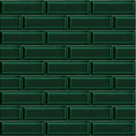 Armada Çini 7x21 cm Metro Yeşil Desenli Çini Seramik Karo