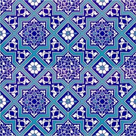 Armada Çini Ac 12 20x20 cm Selçuk Yıldız Geçme Desenli Çini Karo
