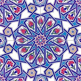 Armada Çini Ac 17 20x20 cm Geometrik Desenli Çini Seramik Karo