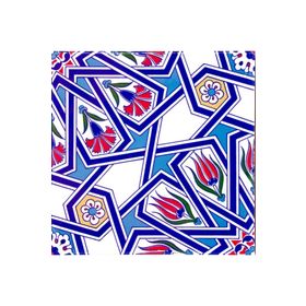 Armada Çini Ac 17 20x20 cm Geometrik Desenli Çini Seramik Karo