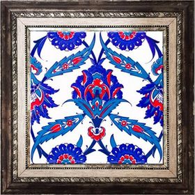 Armada Çini Ac 30 İznik Desen Kütahya Çini 20x20 cm Pano