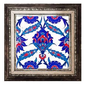Armada Çini Ac 30 İznik Desen Kütahya Çini 20x20 cm Pano