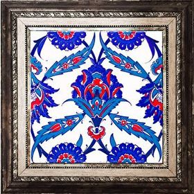Armada Çini Ac 30 İznik Desen Kütahya Çini 20x20 cm Pano