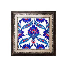 Armada Çini Ac 30 İznik Desen Kütahya Çini 20x20 cm Pano