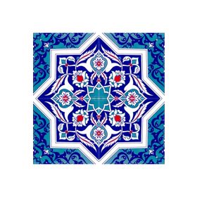 Armada Çini Ac 49 20x20 cm Türkmen Yıldız Desenli Kütahya Çini Karo