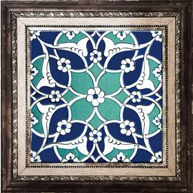 Armada Çini Ac 80 20x20 cm Selçuklu İznik Desen Kütahya Çini Karo