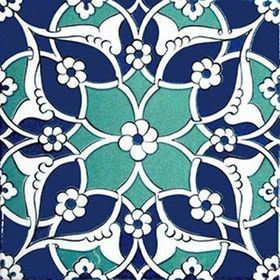 Armada Çini Ac 80 20x20 cm Selçuklu İznik Desen Kütahya Çini Karo