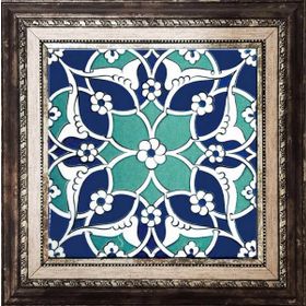 Armada Çini Ac 80 Selçuklu İznik Desen Kütahya Çini 20x20 cm Pano
