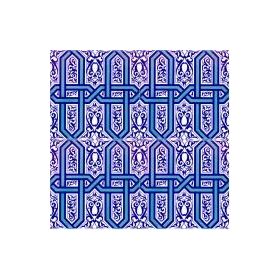 Armada Çini Ac 9 20x20 cm Selçuklu Mavi Zincir Desenli Çini Karo
