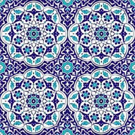 Armada Çini Ac 92 20x20 cm Osmanlı Mavi Beyaz Kütahya Çini Karo