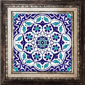 Armada Çini Ac 92 20x20 cm Osmanlı Mavi Beyaz Kütahya Çini Karo