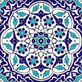 Armada Çini Ac 92 20x20 cm Osmanlı Mavi Beyaz Kütahya Çini Karo