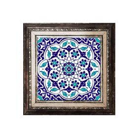 Armada Çini Ac 92 Osmanlı Mavi Beyaz Kütahya Çini 20x20 cm Pano