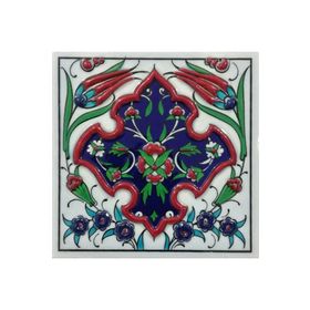 Armada Çini ED 102 10x10 cm Madalyon Kütahya Eldekoru Çini Pano