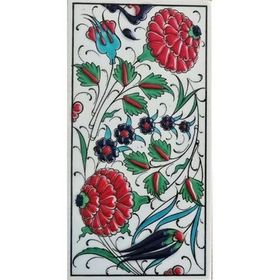 Armada Çini ED 221 İki Karanfil El Dekoru 10x20 cm Çini