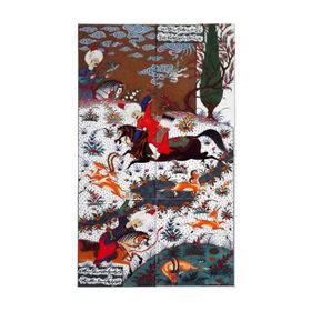 Armada Çini ED 610 60x100 cm Osmanlı Av Sahnesi Minyatür Pano