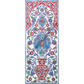 Armada Çini ED-703 40X100 Cm Saksılı Eldekoru Çini Pano