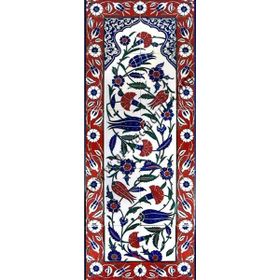 Armada Çini ED-707 40X100 Cm Lalezar Eldekoru Çini Pano