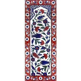 Armada Çini ED-707 40X100 Cm Lalezar Eldekoru Çini Pano