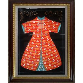 Armada Çini ED680 Kırmızı Cintemani Kaftan 80x100 cm Çini Pano