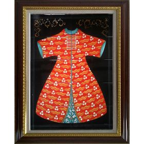 Armada Çini ED680 Kırmızı Cintemani Kaftan 80x100 cm Çini Pano