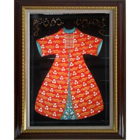 Armada Çini ED680 Kırmızı Cintemani Kaftan 80x100 cm Çini Pano