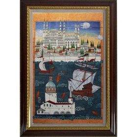 Armada Çini ED683 İstanbul Sahnesi 80x140 cm Çini Pano