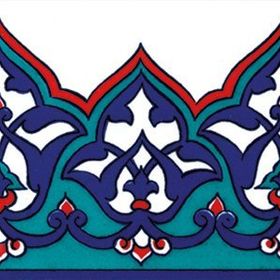 Armada Çini KS-13 Osmanlı Desenli 10x20 cm Seramik Çini Bordür