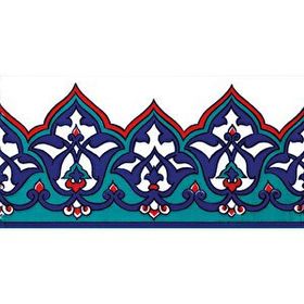 Armada Çini KS-13 Osmanlı Desenli 10x20 cm Seramik Çini Bordür