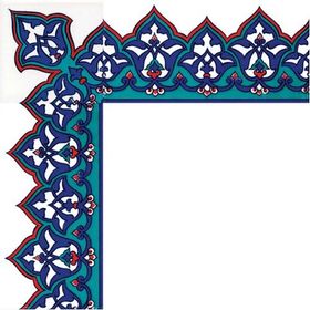 Armada Çini KS-13 Osmanlı Desenli 10x20 cm Seramik Çini Bordür