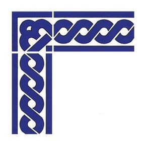 Armada Çini KS 20K 10x20 cm Kobalt Zincir Desen Seramik Çini Bordür