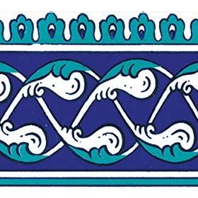 Armada Çini Ks-44 10X20 Cm Seramik Bordür Kütahya Cami Çinisi
