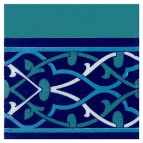 Armada Çini KS-61 Selçuklu Desenli 20x20 cm Seramik Çini Bordür
