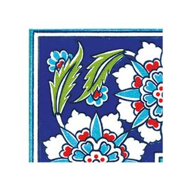 Armada Çini KSK 18 10x10 cm Osmanlı Yaprak Desen Çini Bordür Köşe