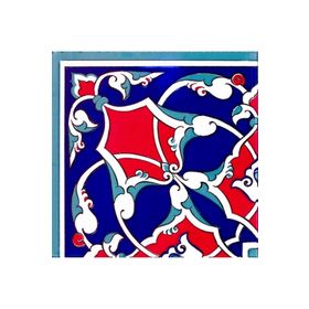 Armada Çini KSK 5 20x20 cm Osmanlı Rumi Desenli Çini Bordür Köşe