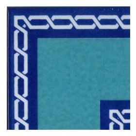 Armada Çini KSK 60 10x10 cm Zincir Desenli Modern Çini Bordür Köşe
