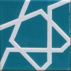 Armada Çini SP 100 20x20 cm Mavi Beyaz Desenli Kütahya Çinisi