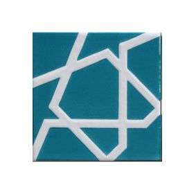 Armada Çini SP 100 20x20 cm Mavi Beyaz Desenli Kütahya Çinisi