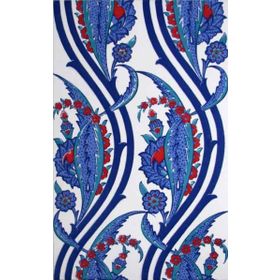 Armada Çini SP 404 25x40 cm Desenli İznik Sarmaşık Lale Çini Karo