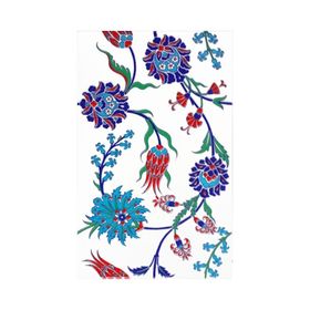 Armada Çini SP 405 25x40 cm Desenli İznik Lale Karanfil Çini Karo