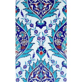 Armada Çini SP 417 25x40 cm Mavi Göbekli Kütahya İznik Çini Karo