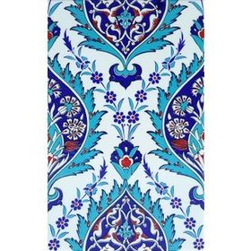 Armada Çini SP 417 25x40 cm Mavi Göbekli Kütahya İznik Çini Karo