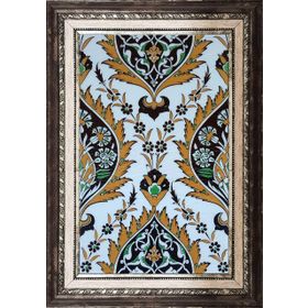 Armada Çini SP 417 25x40 cm Sarı Göbekli Kütahya İznik Çini Karo