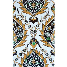 Armada Çini SP 417 25x40 cm Sarı Göbekli Kütahya İznik Çini Karo