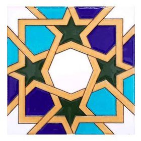 Armada Çini SP 99 20x20 cm Geometrik Tunus Desenli Kütahya Çinisi