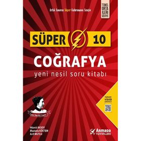 Armada Yayınları 10.Sınıf Süper Coğrafya Yeni Nesil Soru Kitabı