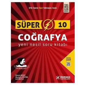 Armada Yayınları 10.Sınıf Süper Coğrafya Yeni Nesil Soru Kitabı