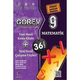 Armada Yayınları 9. Sınıf Görev Matematik Yeni Nesil Konu Kitabı ve Çalışma Föyleri