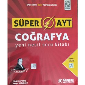 Armada Yayınları AYT Coğrafya Süper Yeni Nesil Soru Kitabı